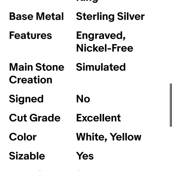 2.10 Ct Simulated Diamond 14k Gold/White Plated. - Picture 8 of 8